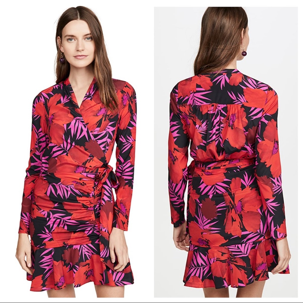 Veronica Beard Lorina Floral Dress Sz 4 - Picture 6 of 8